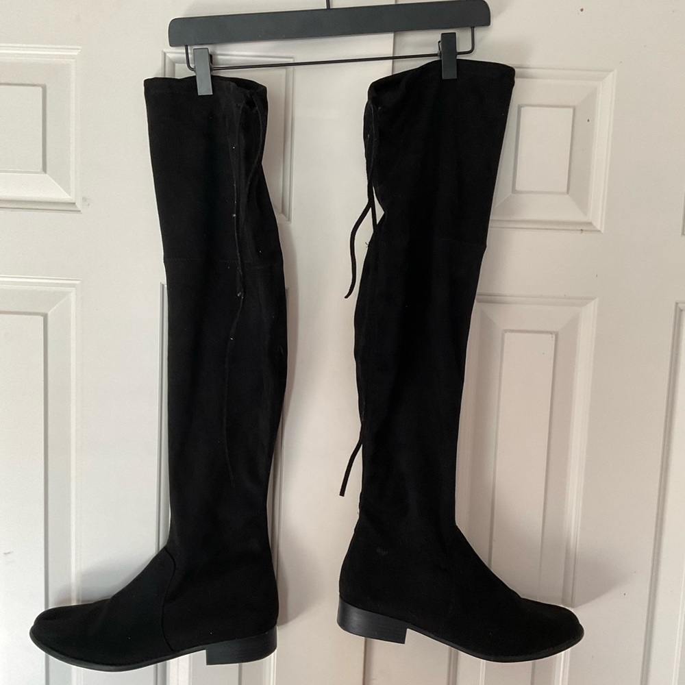 Black over the knee boots
